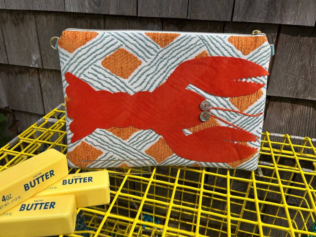 Orange Diamond Lobster Bag