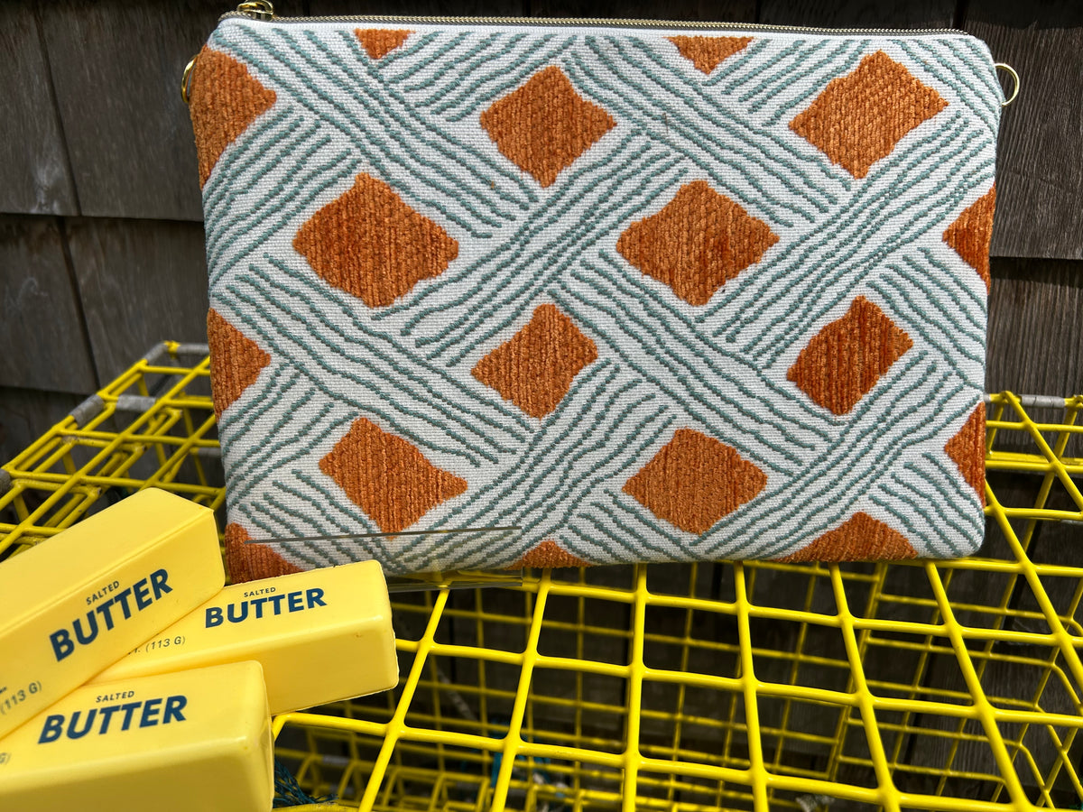 Orange Diamond Lobster Bag