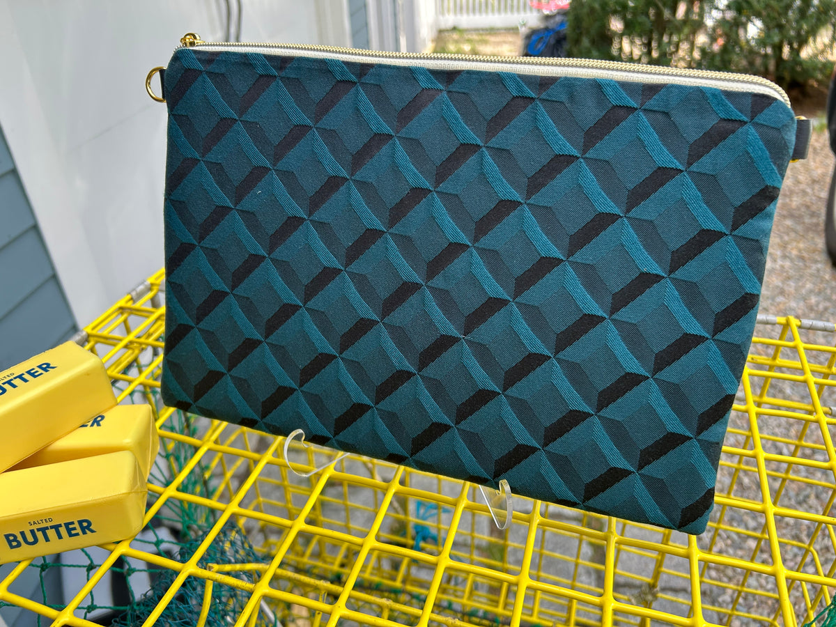 Teal Diamond Lobster Bag