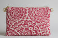Handmade Upcycled Zinnia  Clutch