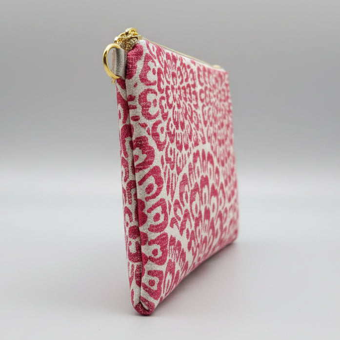 Handmade Upcycled Zinnia  Clutch