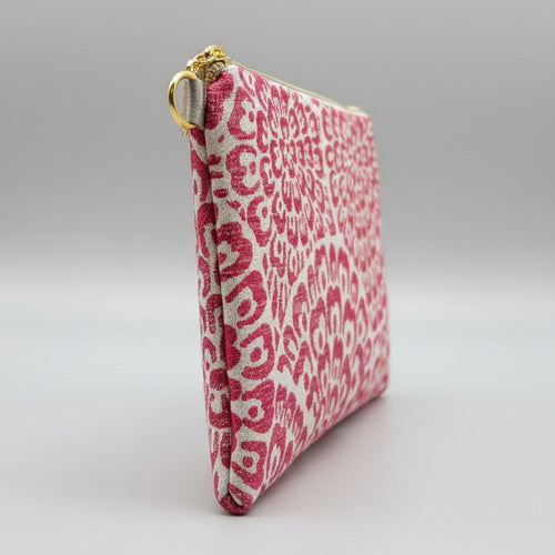 Handmade Upcycled Zinnia  Clutch